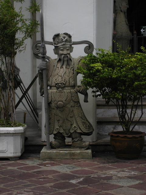 A guard at Wat Po